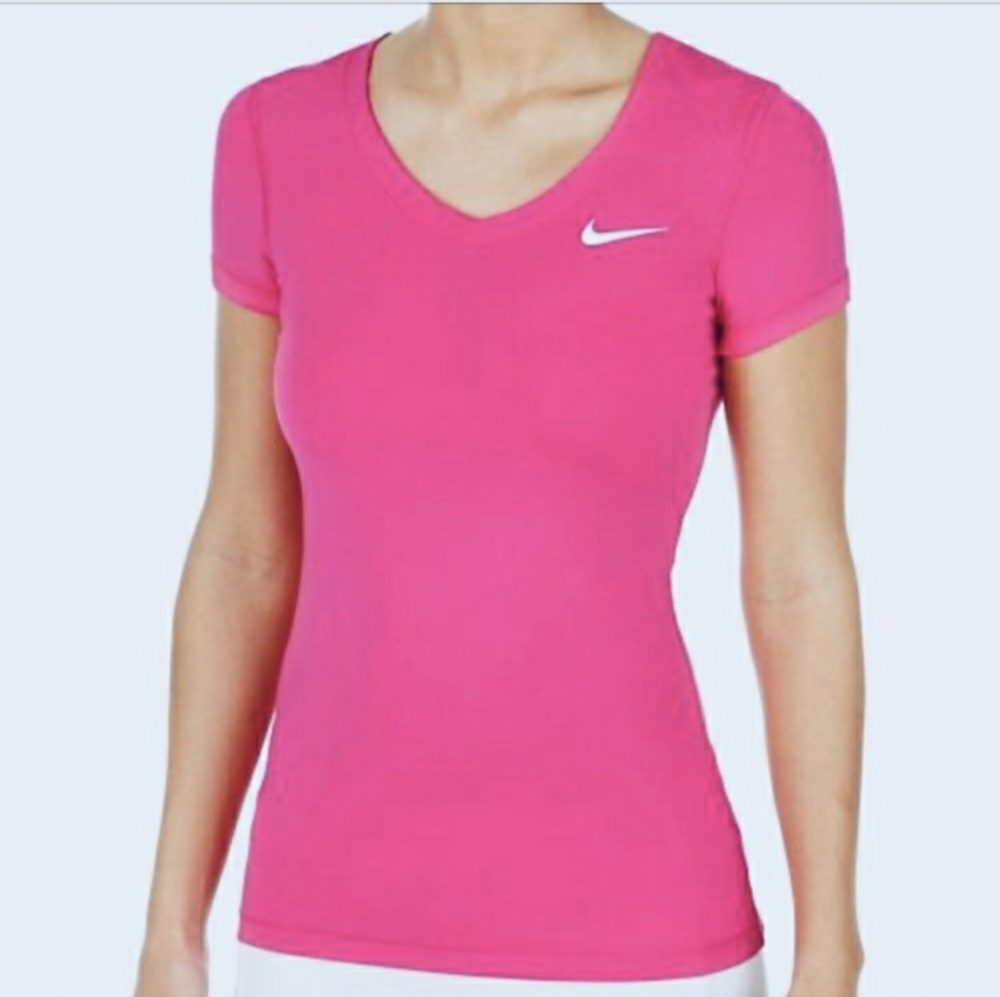 NIKE Dri-Fit Pink Short Sleeve Shirt Sz LNWOT!